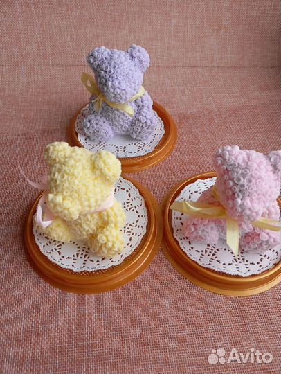 Мишка из роз. Подарок на любой праздник