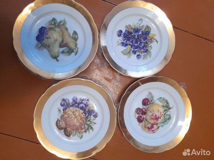 Тарелочки с фруктами