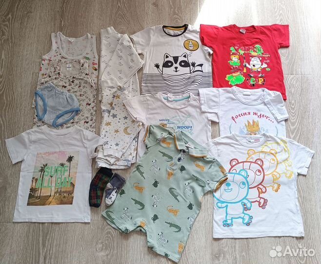 Детские вещи пакетом для мальчика 86 92