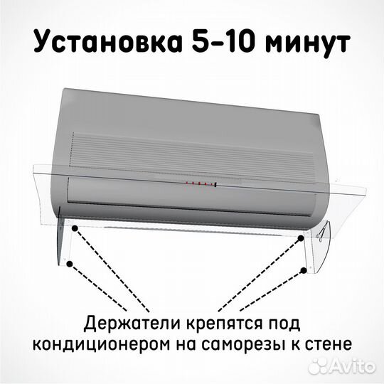 Экран для кондиционера настенный 1100 мм