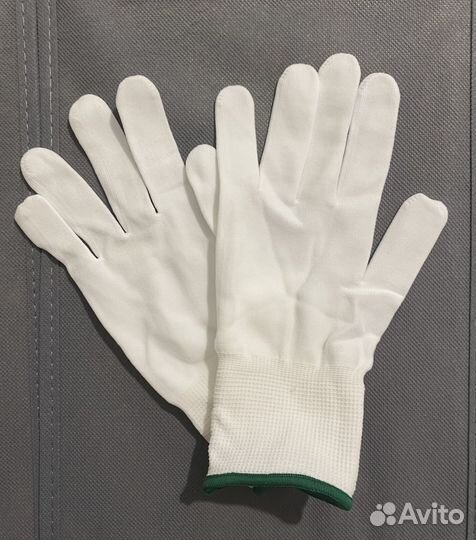 Перчатки нейлоновые рабочие защитные белые