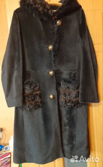 Пальто мех нерпы натуральное 50 р