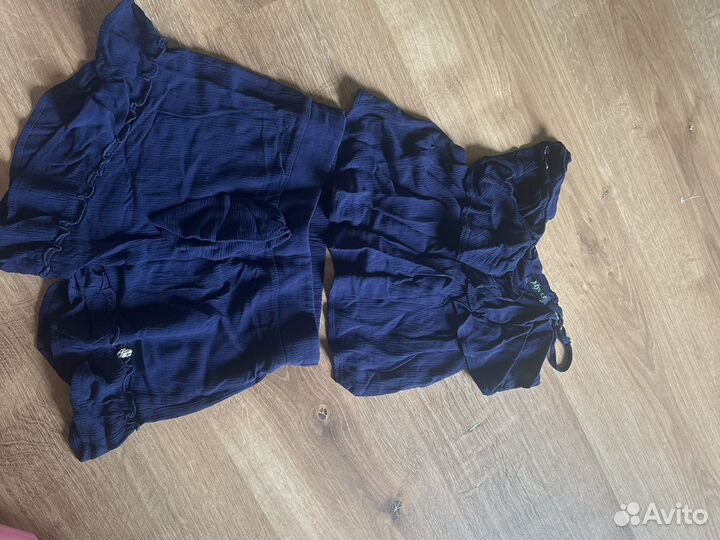 Костюм шорты с топом с рюшей tyess