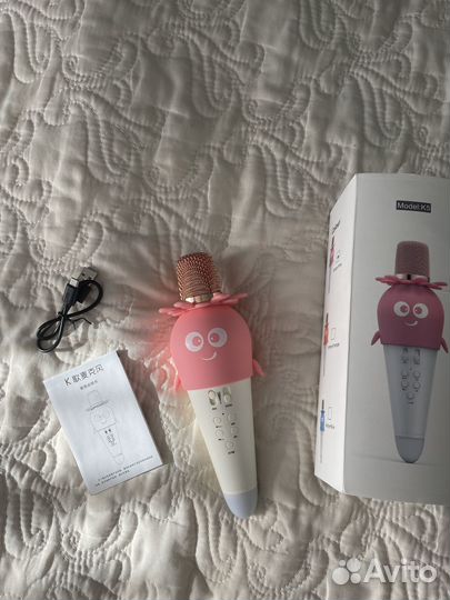 Детский беспроводной микрофон-караоке