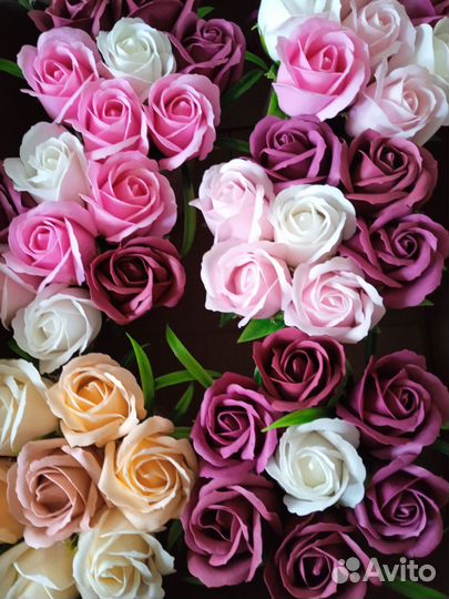Мыльные букеты розы