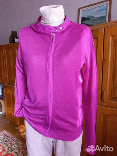 Пайта, кофта, трикотаж с вставками, 48