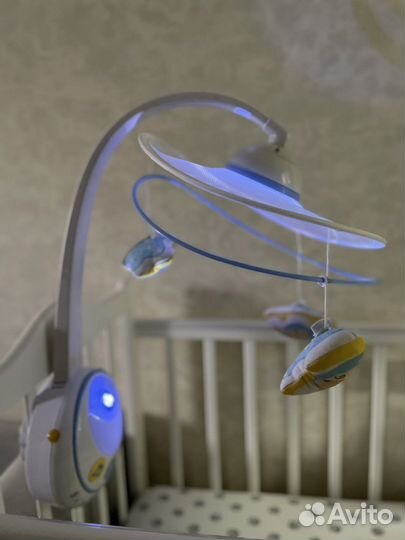 Мобиль Chicco Волшебные звезды голубой