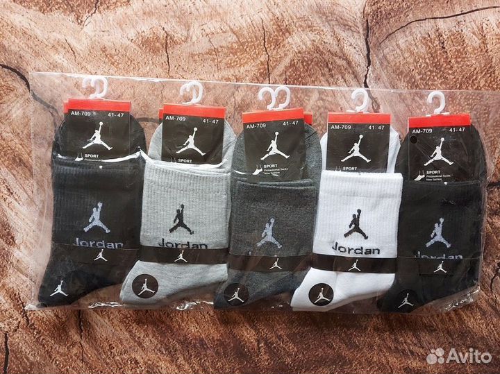 Носки Nike Adidas Jordan белые