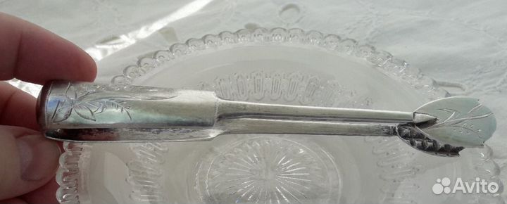 Царское серебро 84 проба,щипцы для сахара