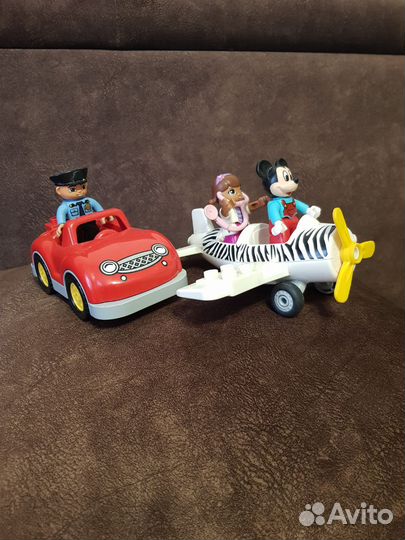 Машинка и самолет lego