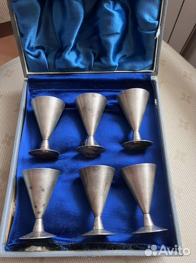 Набор серебряных рюмок, СССР