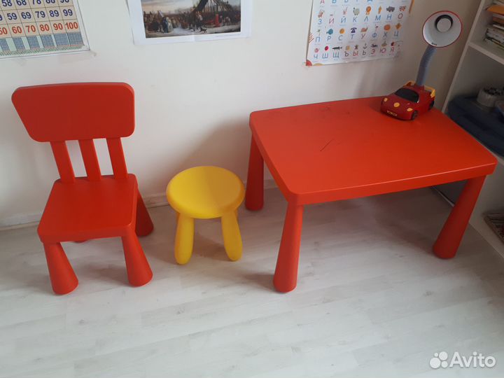 Детский стол стул табурет IKEA