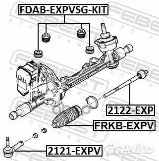 Наконечник рулевой 2121-expv Febest