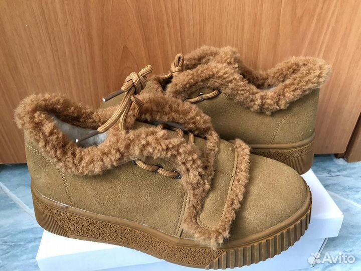 Ботинки зимние новые мех женские