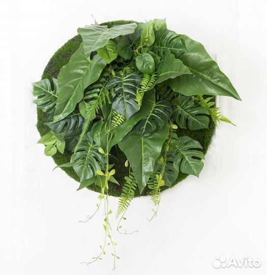 Круглые картины, панно из растений, арт 1123, от