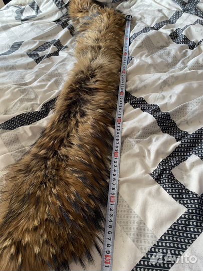 Меховой воротник енот