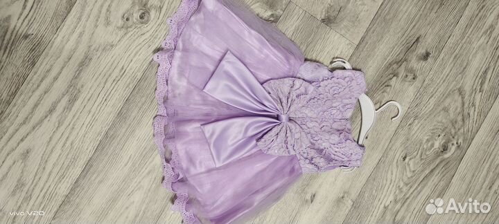 Нарядное платье для девочки 80 86