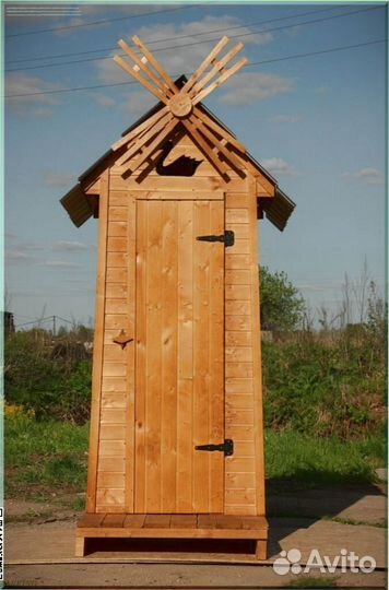Дачный туалет с лебедем ZDN