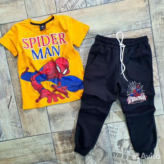 Костюм детский человек паук 110, 116, 134 Турция