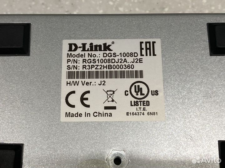 Коммутатор D-Link DGS-1008D (1000mb/s)