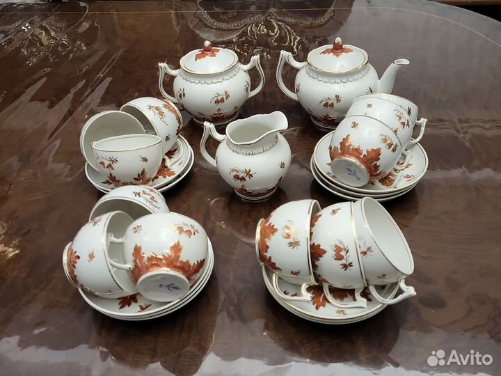 Чайный сервиз вербилки СССР на 12 персон