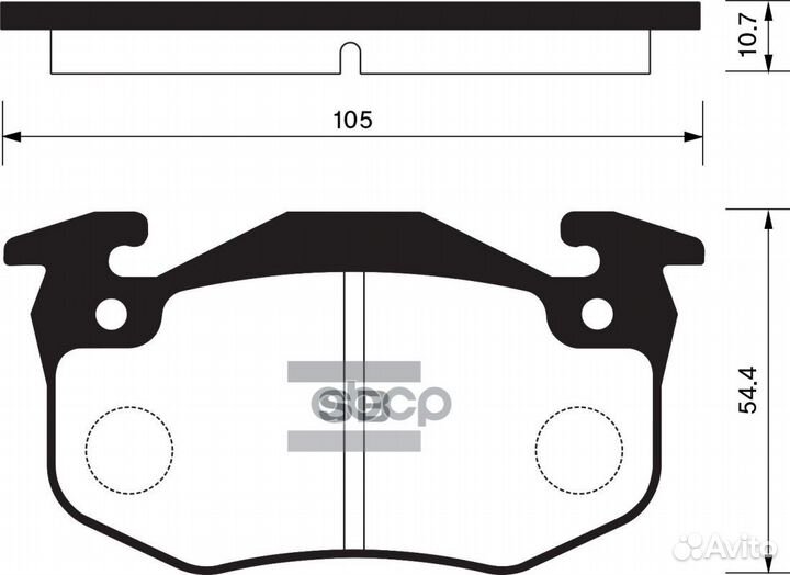 Колодки тормозные дисковые SP1242 Sangsin brake