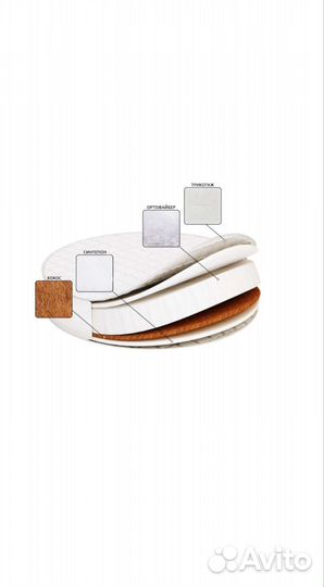 Матрас детский круглый