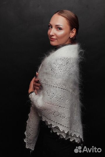 Пуховый платок паутинка подарок