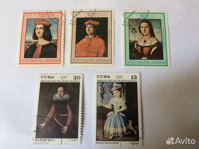 Марки. Куба