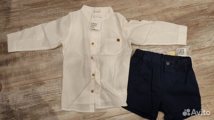 Комплект рубашка и шорты детские
