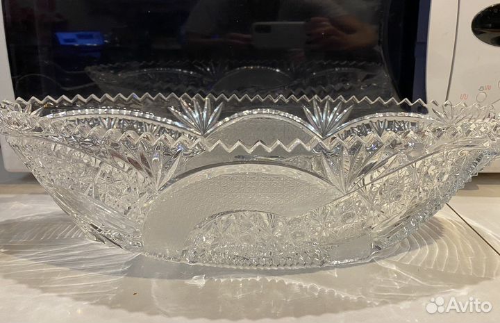 Хрустальная ладья СССР 2 шт