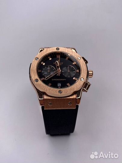 Часы мужские hublot black