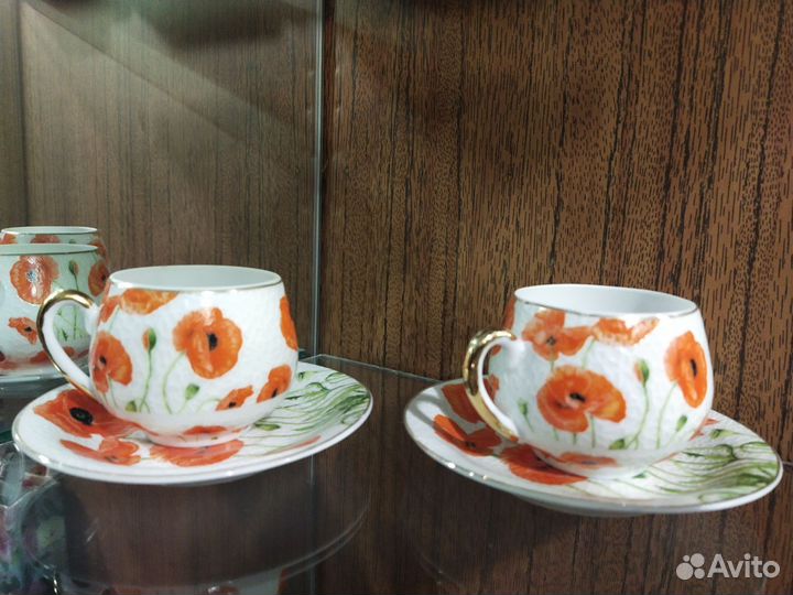 Кофейные чашки лфз костяной фарфор