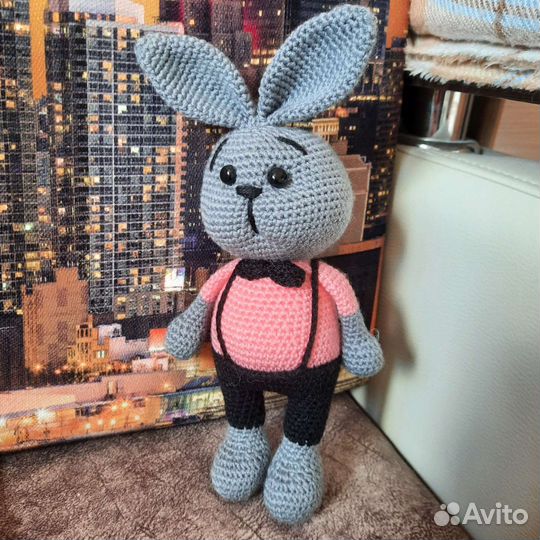 Мягкая игрушка заяц ручная работа