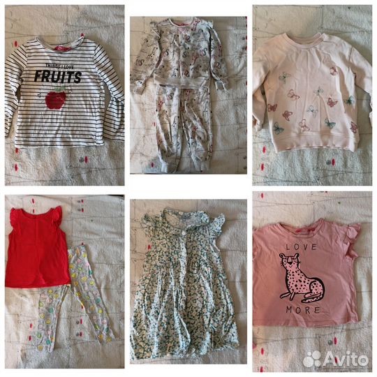 Одежда пакетом для девочки 98