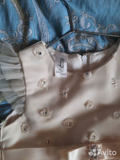 Нарядное платье для девочки 92