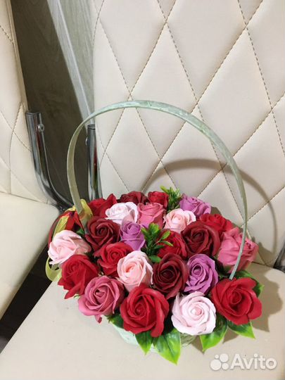 Букет из мыльных цветов