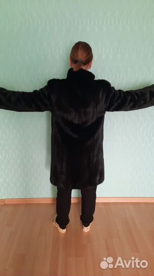 Шуба норковая 46 48 бу черная