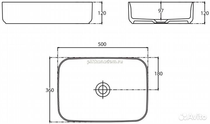 Раковина Allen Brau Fantasy 50 4.11021.TP коричневый