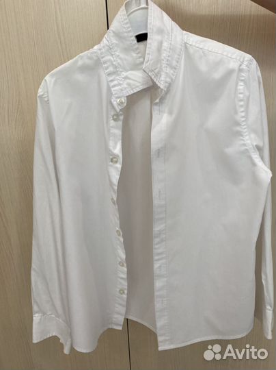 Рубашка белая на мальчика 140 (4 шт.)