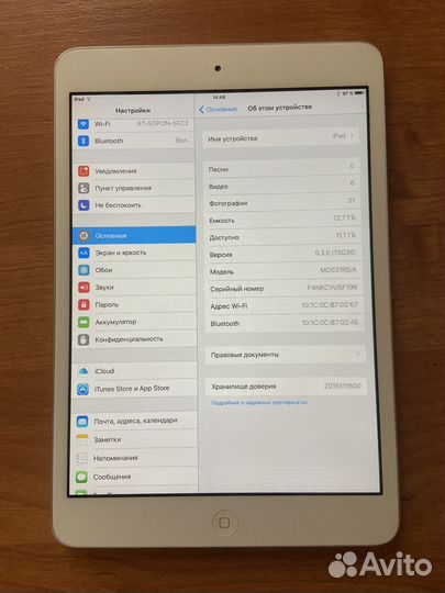 iPad mini md 531rs/a 16 гб