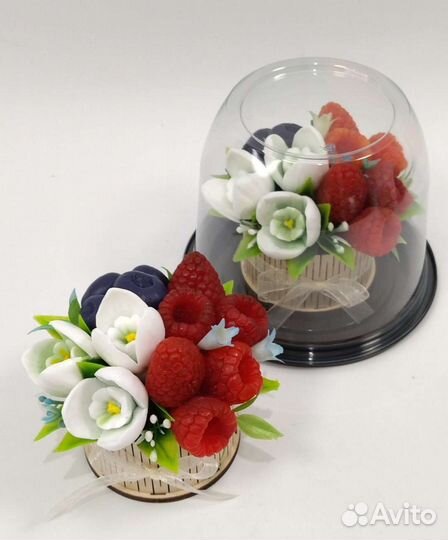 Букет из мыла в куполе (подарок)