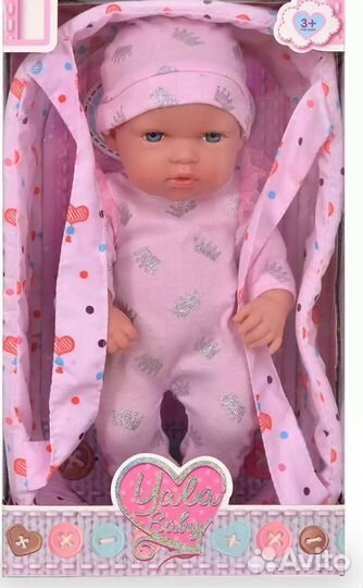 Кукла пупс в переноске новая