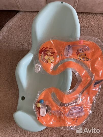 Круг для купания, горка