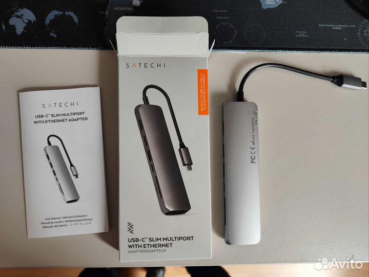 Адаптер USB type-c Satechi ST-ucsma3M