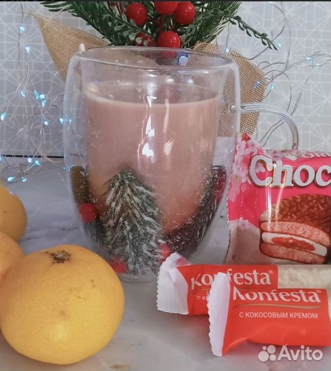 Термокружка новогодняя новая набор 2шт