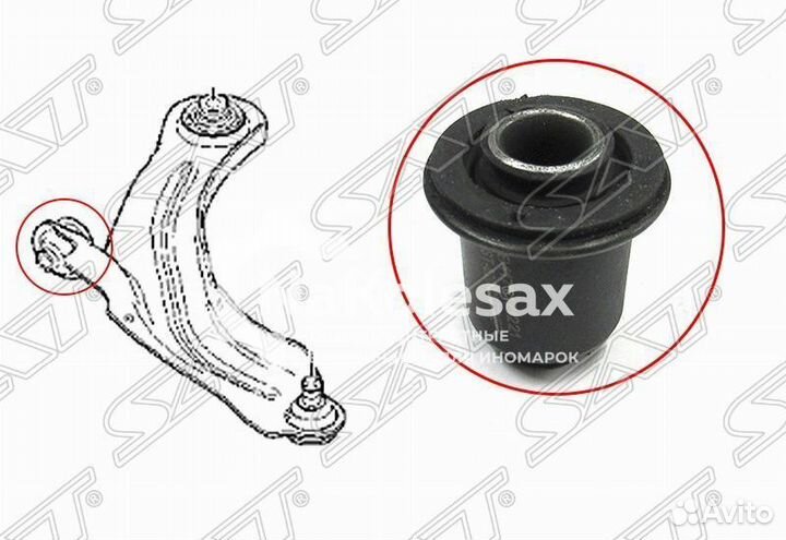 Сайлентблок переднего рычага передний renault mega