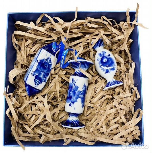 Елочные игрушки Гжель