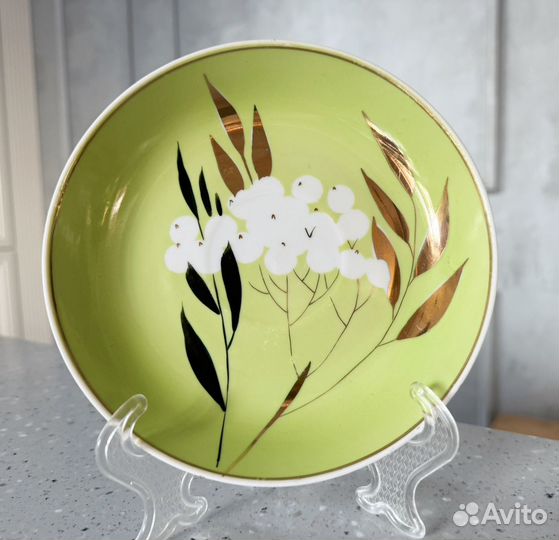 Блюдце тюльпан рябина дулево 1960 г