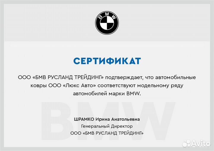 3D Коврики BMW X7 Экокожа Салон Багажник